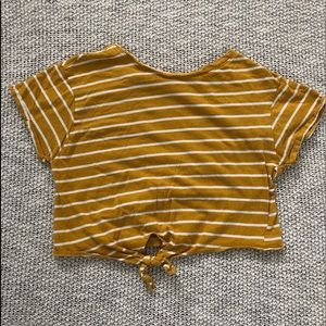 Yellow stripped shirt